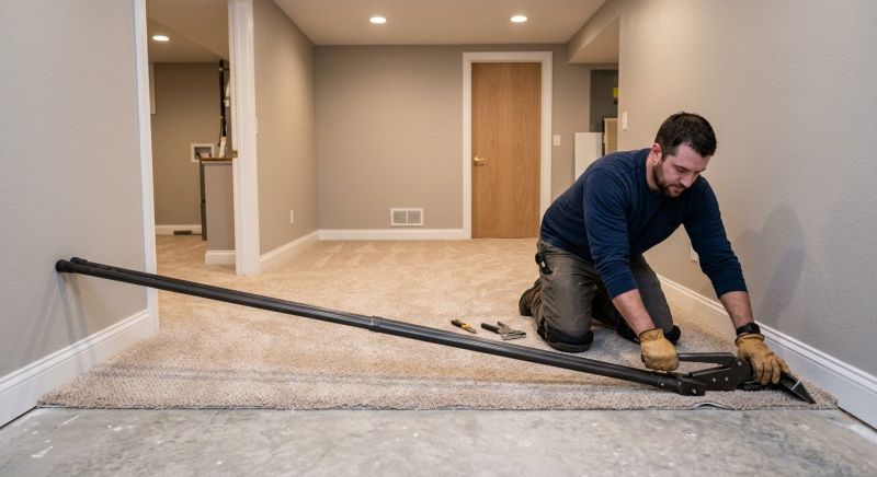 Basement Carpet Stretching in Ocean County, NJ